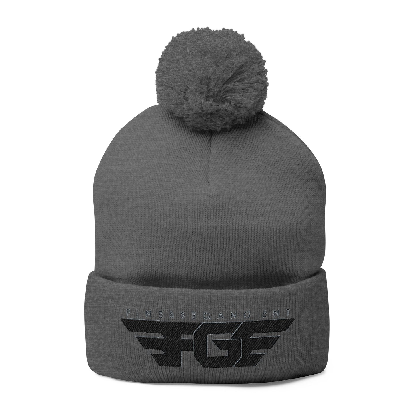 FGE Pom-Pom Knit Cap (Embroidery)