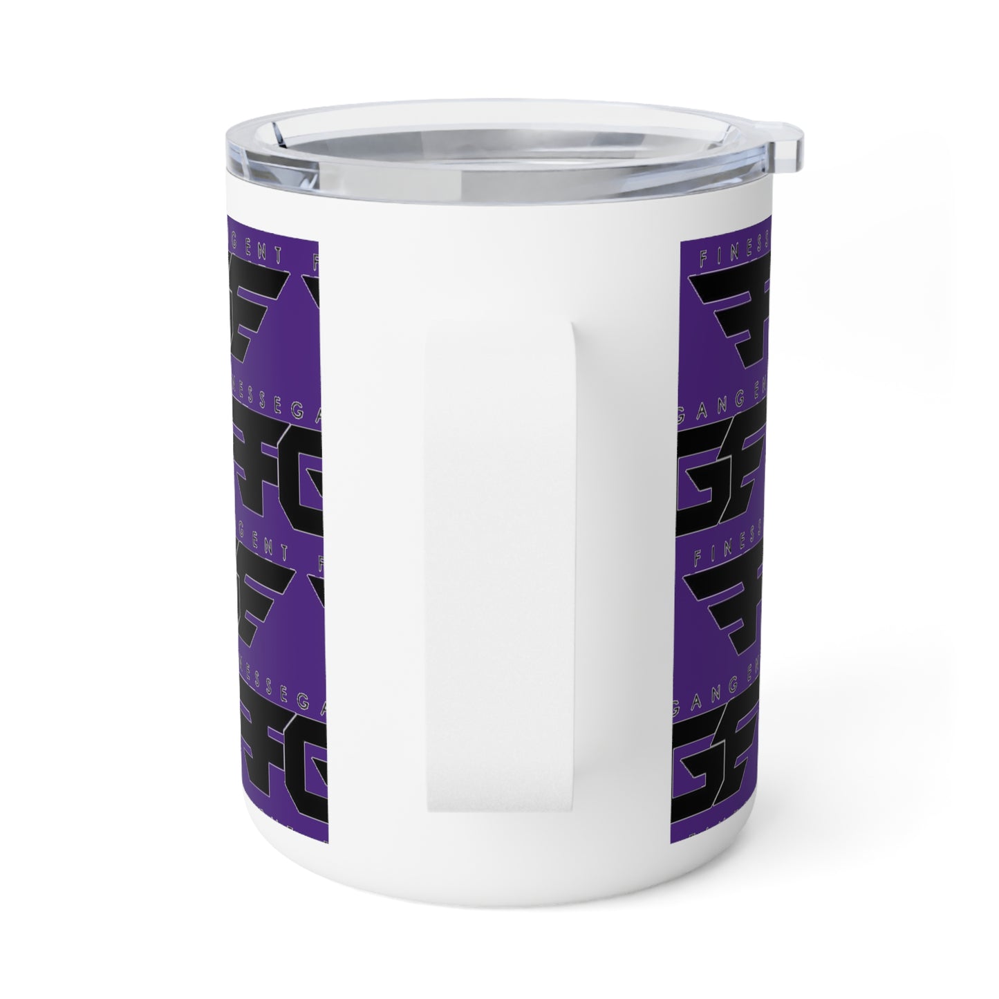 Stylish Purple FGE Insulated Coffee Mug | Vibrant 10oz Travel Cup | Gifting for Coffee Lovers, Home Office, Birthdays, Holidays
