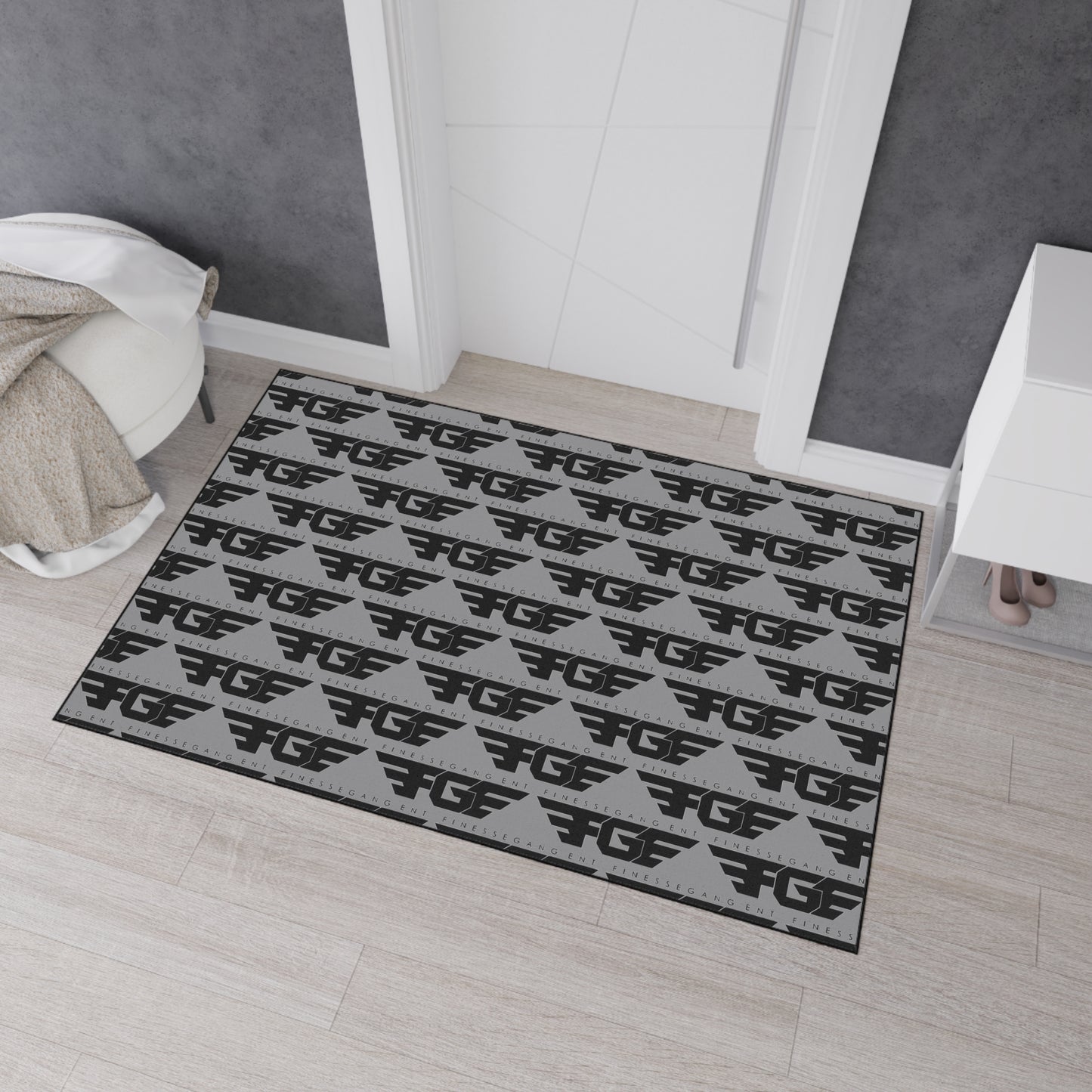 Stylish FGE Heavy Duty Floor Mat - Perfect for Home Decor, Entrance Mat, Kitchen Rug, Indoor Outdoor Use, Non-Slip Design