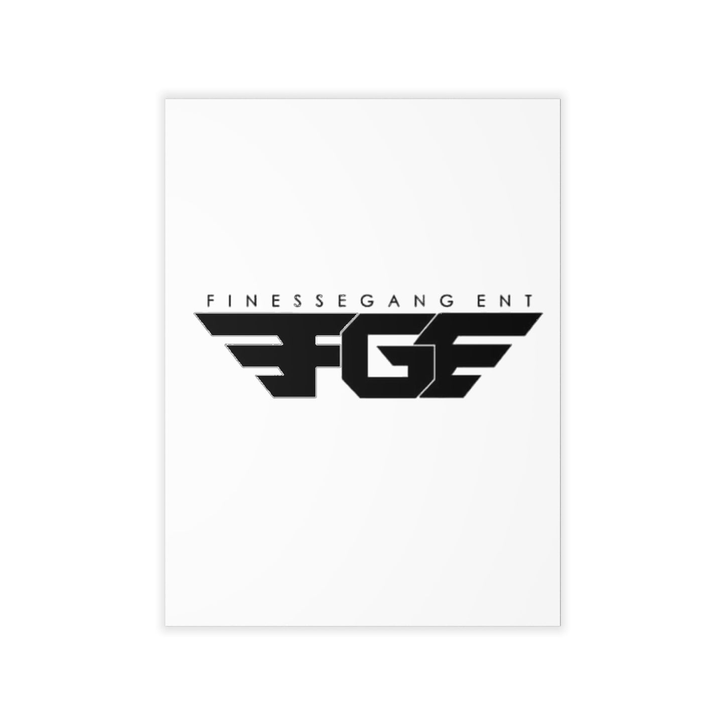 Finessegang Wall Decals - Modern Black Home Art, Stylish Room Decor, Unique Gift for Creative Spaces, Wall Stickers, Trendy Art Prints