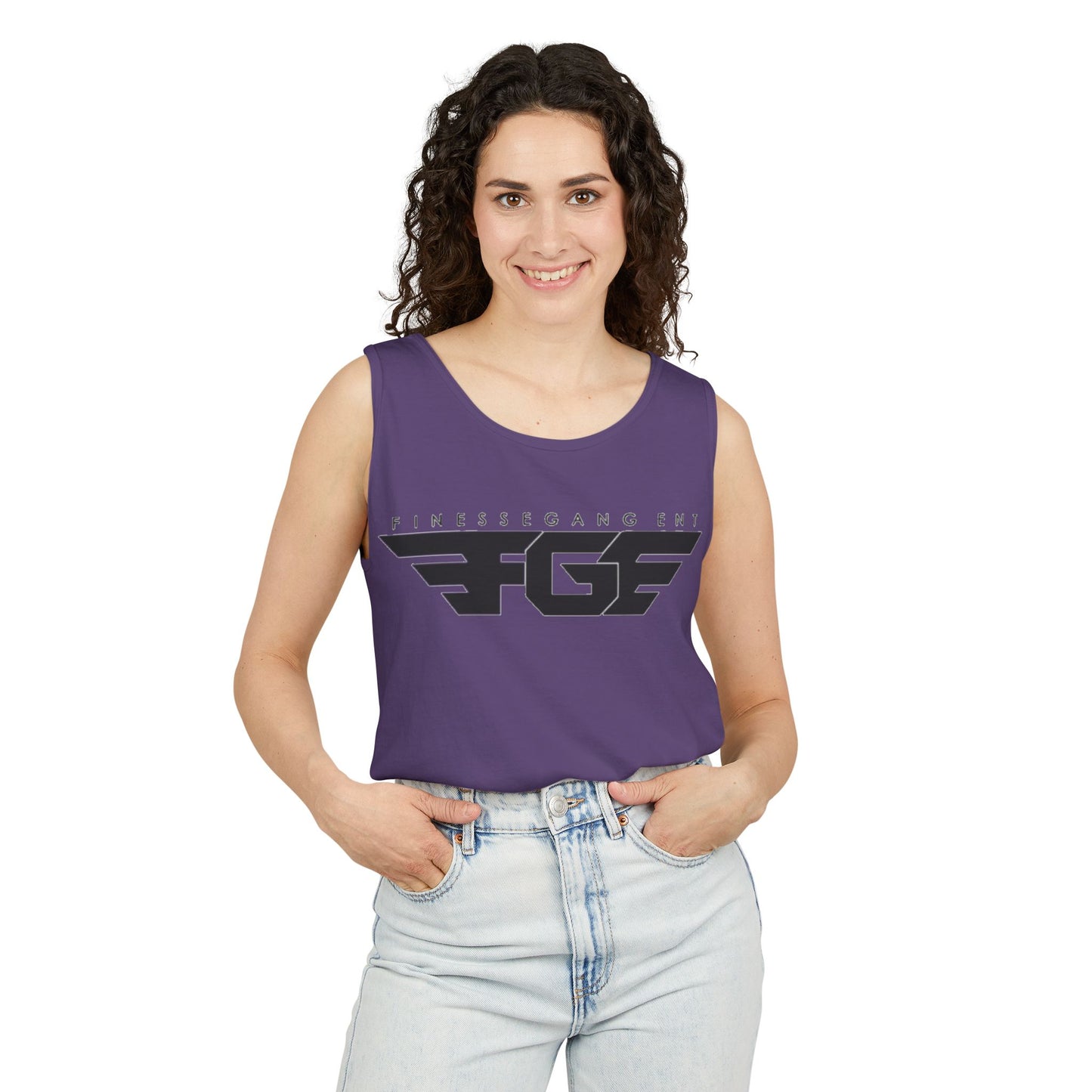 Trendy FGE Unisex Graphic Tank Top - Perfect for Summer, Casual Outings, Fitness, Parties, Gifts