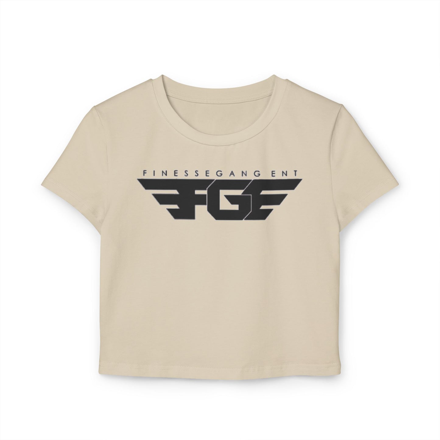 Stylish Women's Baby Tee with Fitness Gang Logo - Trendy Crop Top for Gym Lovers, Casual Wear, Workout Apparel, Fitness Gift