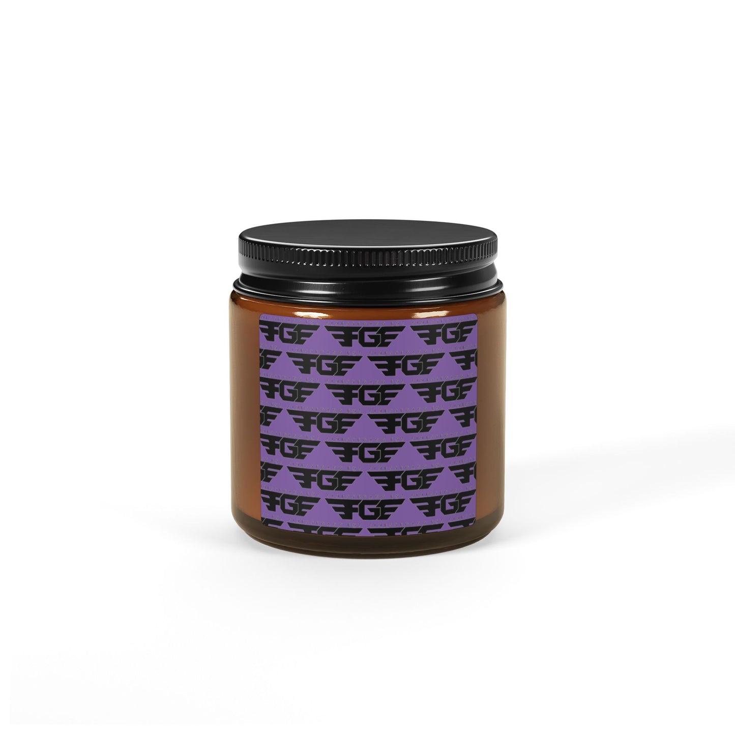 Vibrant FGE Scented Soy Candle in Amber Jar, Relaxing Aromatherapy Gift, Home Decor, Eco-Friendly Candle, Perfect for Birthdays, Holidays