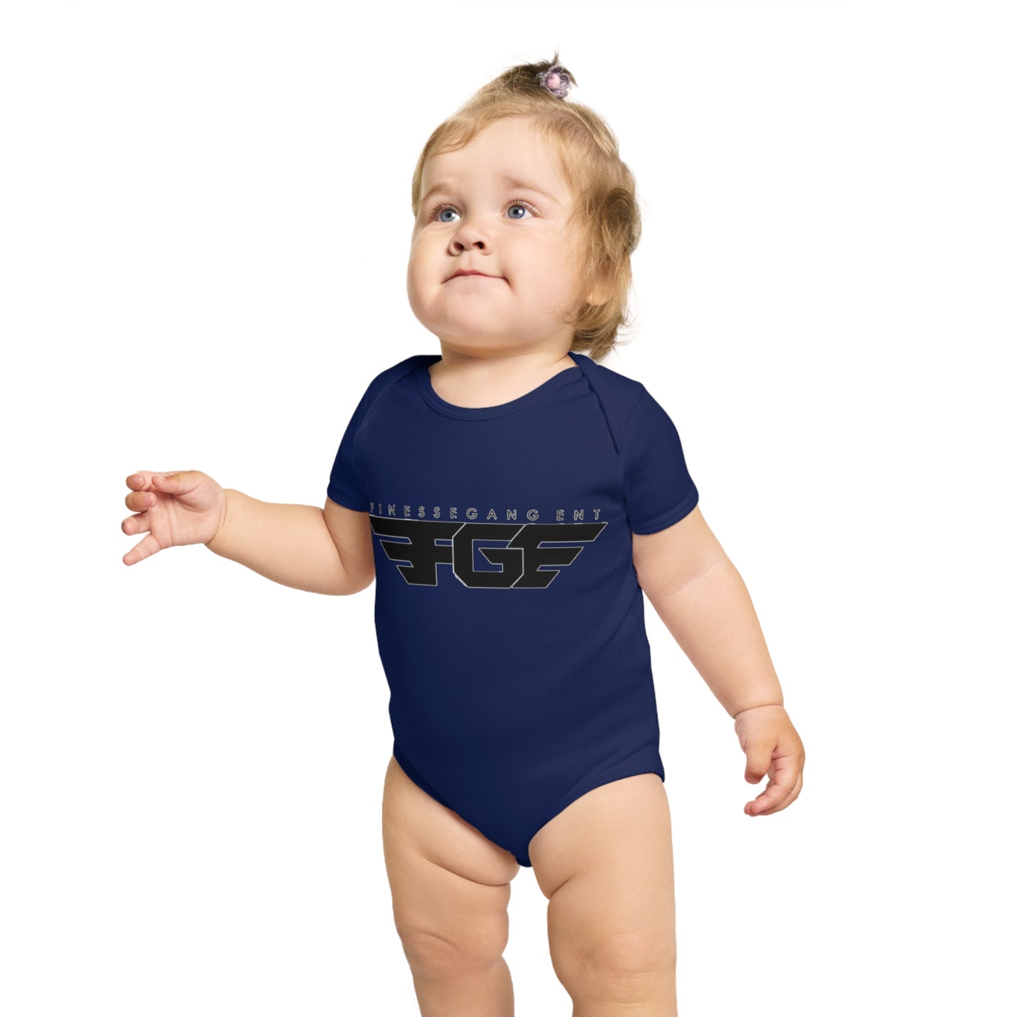 Finesse Agent Short Sleeve Baby Bodysuit - Trendy Infant Apparel