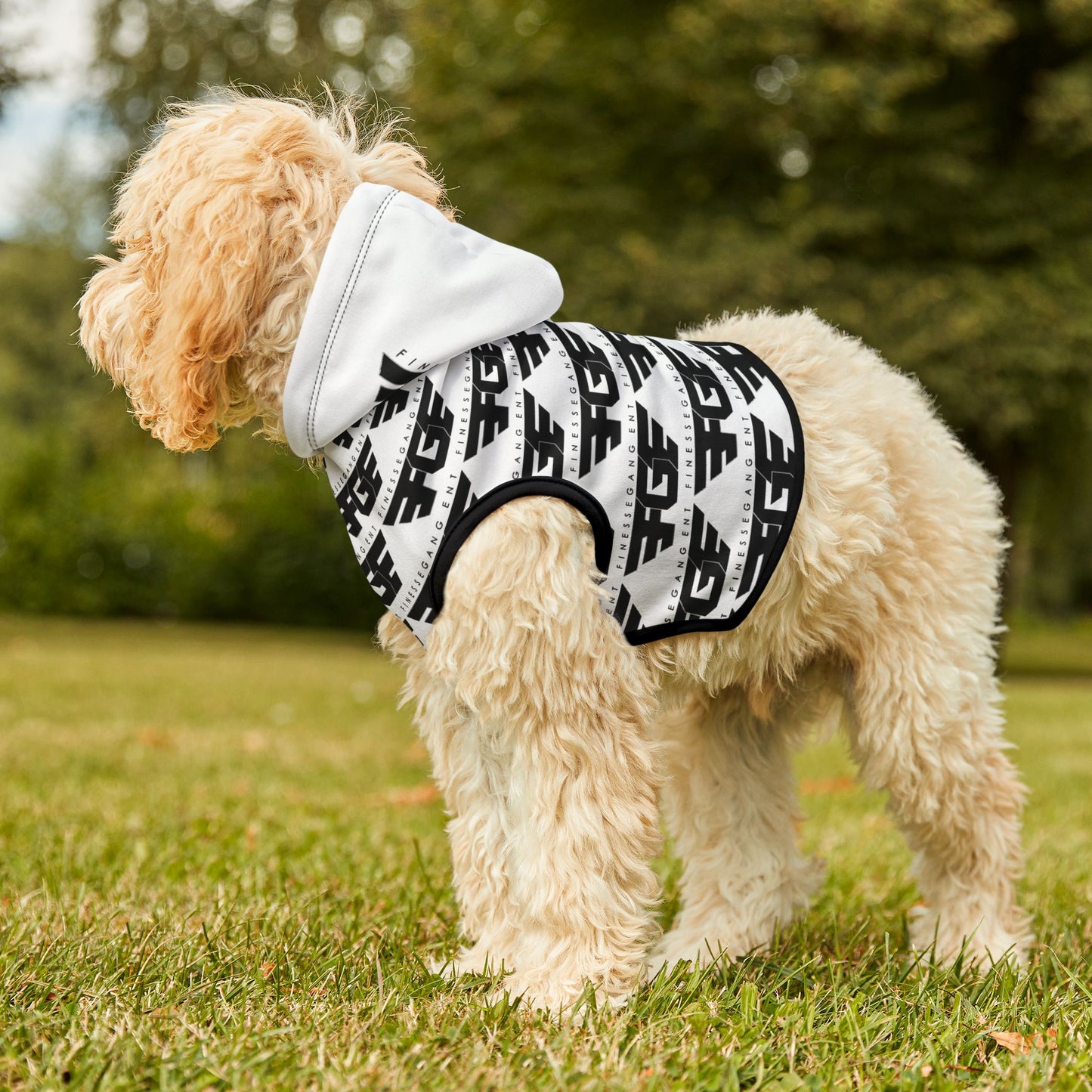 Stylish FGE Pet Hoodie for Fashionable Pets, Cozy Dog Sweater, Cute Cat Hoodie, Pet Apparel, Trendy Pet Clothing, Gifts for Pet Lovers