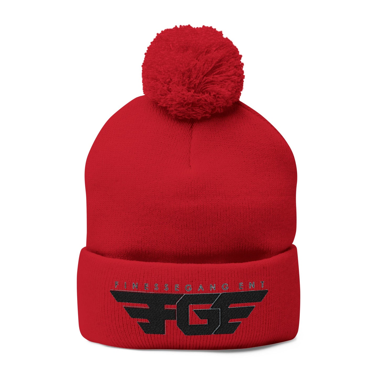 FGE Pom-Pom Knit Cap (Embroidery)