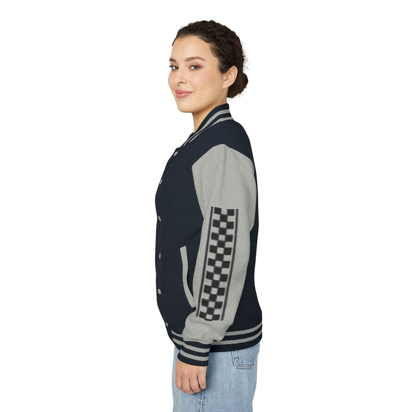 Stylish FGE Unisex Heavyweight Letterman Jacket with Bold Pattern - Perfect for Sports Fans, Casual Wear, College Events, Gifts & Celebrations