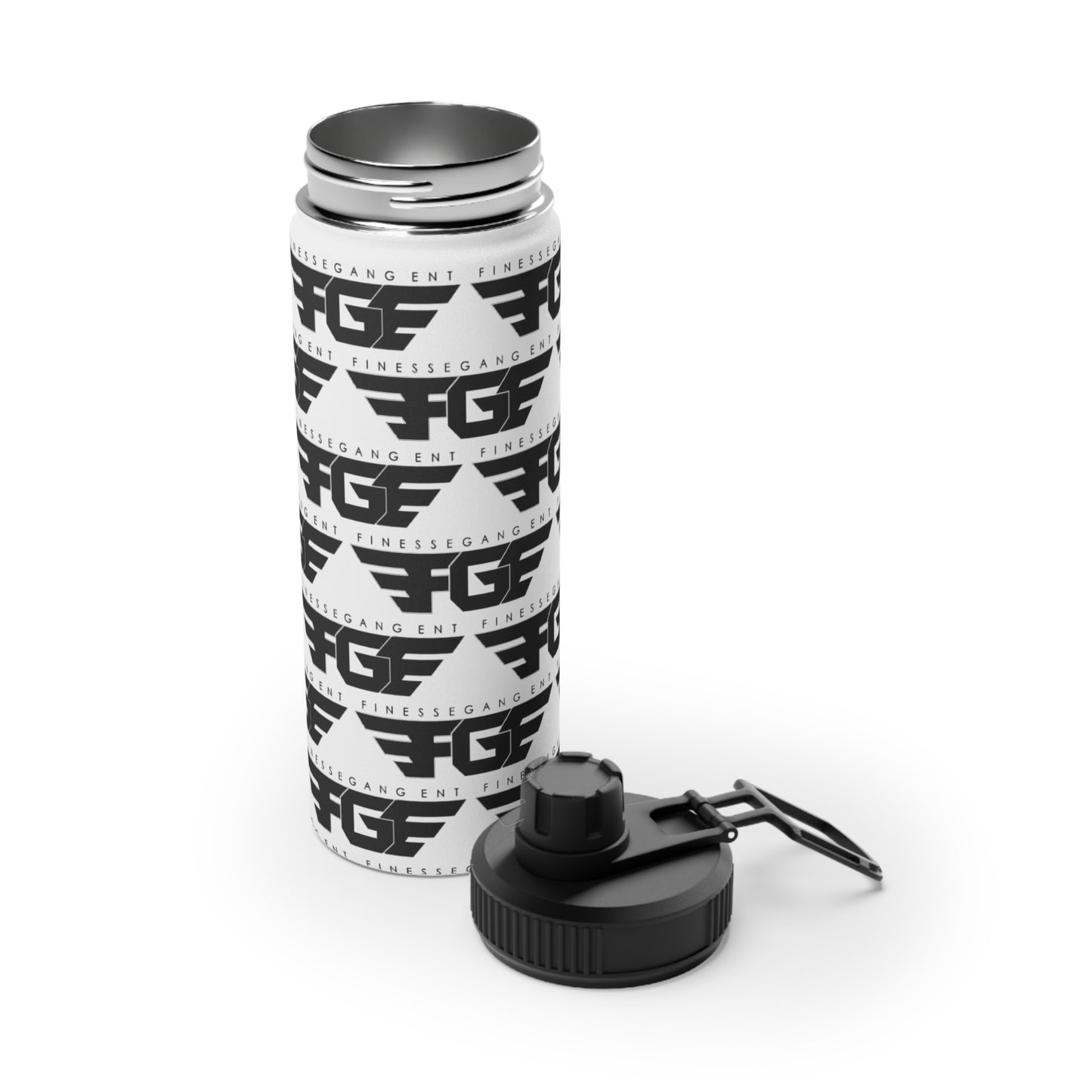 Fitness FGE Stainless Steel Water Bottle - Durable, Sleek, and Perfect for Sports, Hydration, Workout, Gym, Outdoor Activities