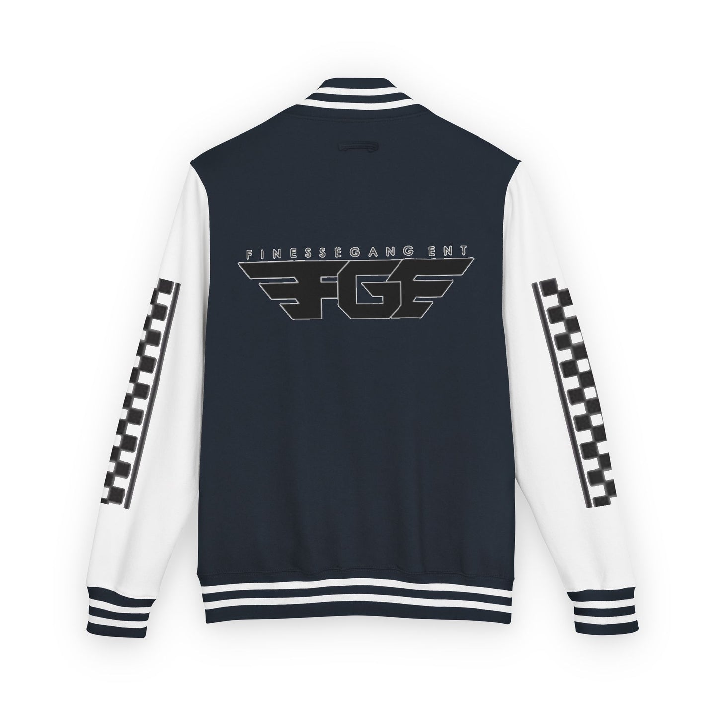 Stylish FGE Unisex Heavyweight Letterman Jacket with Bold Pattern - Perfect for Sports Fans, Casual Wear, College Events, Gifts & Celebrations