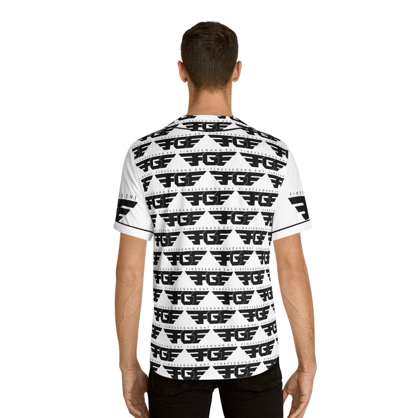 Men's FGE Baseball Jersey (AOP) - Stylish Sportswear for Game Days, Casual Outings, Fitness, Team Events, and Summer Celebrations