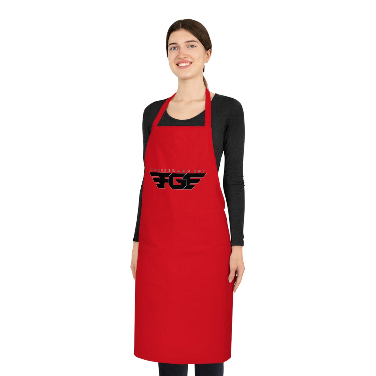 Stylish FGE Cotton Apron for Cooking, BBQ, Baking, Gift for Chefs, Personalized Kitchen Accessory, Housewarming Gift