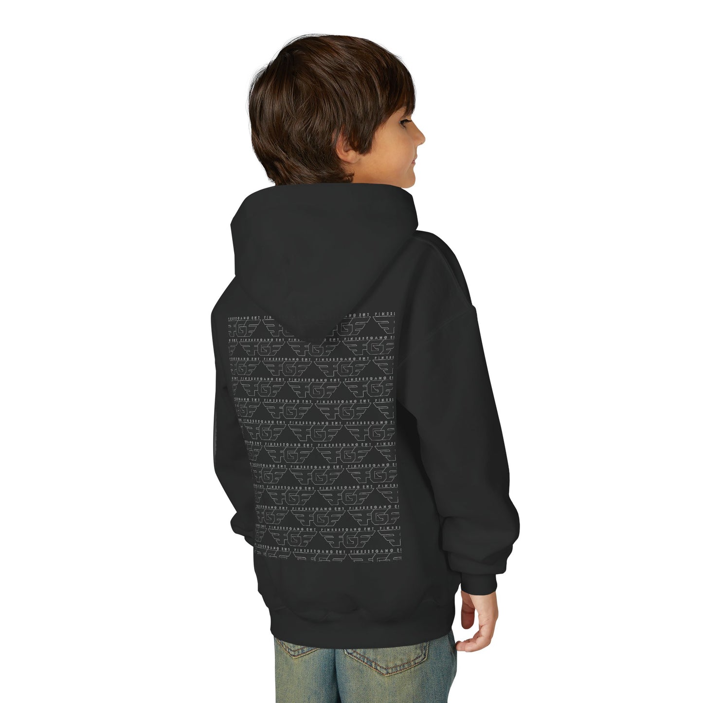 Youth Stylish FGE Graphic Hoodie, Casual Wear, Perfect for Teens, Sports Activities, Gift for Birthdays, Streetwear