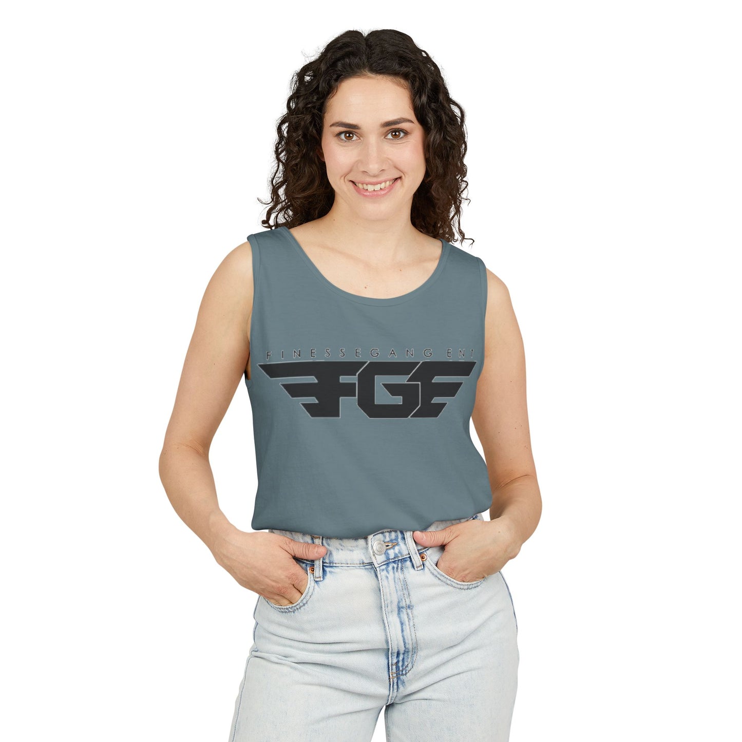 Trendy FGE Unisex Graphic Tank Top - Perfect for Summer, Casual Outings, Fitness, Parties, Gifts