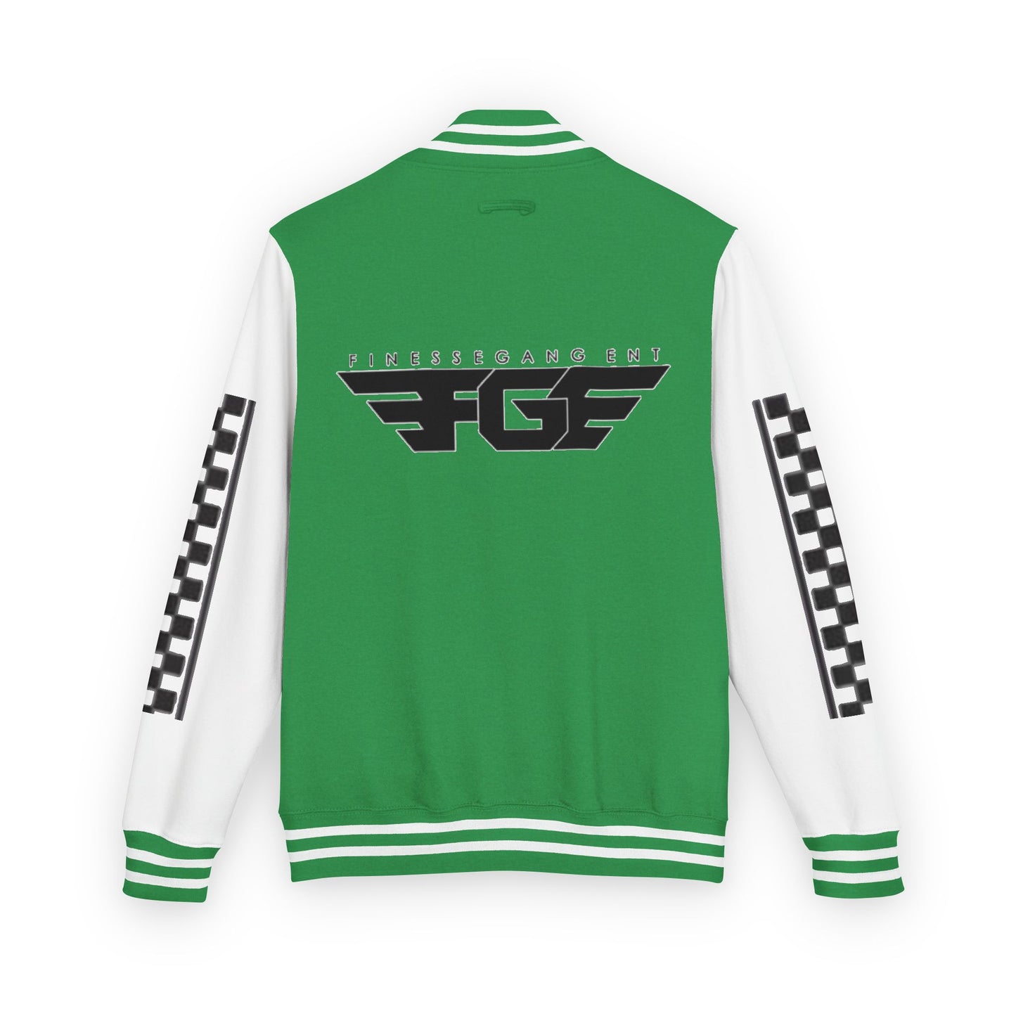 Stylish FGE Unisex Heavyweight Letterman Jacket with Bold Pattern - Perfect for Sports Fans, Casual Wear, College Events, Gifts & Celebrations