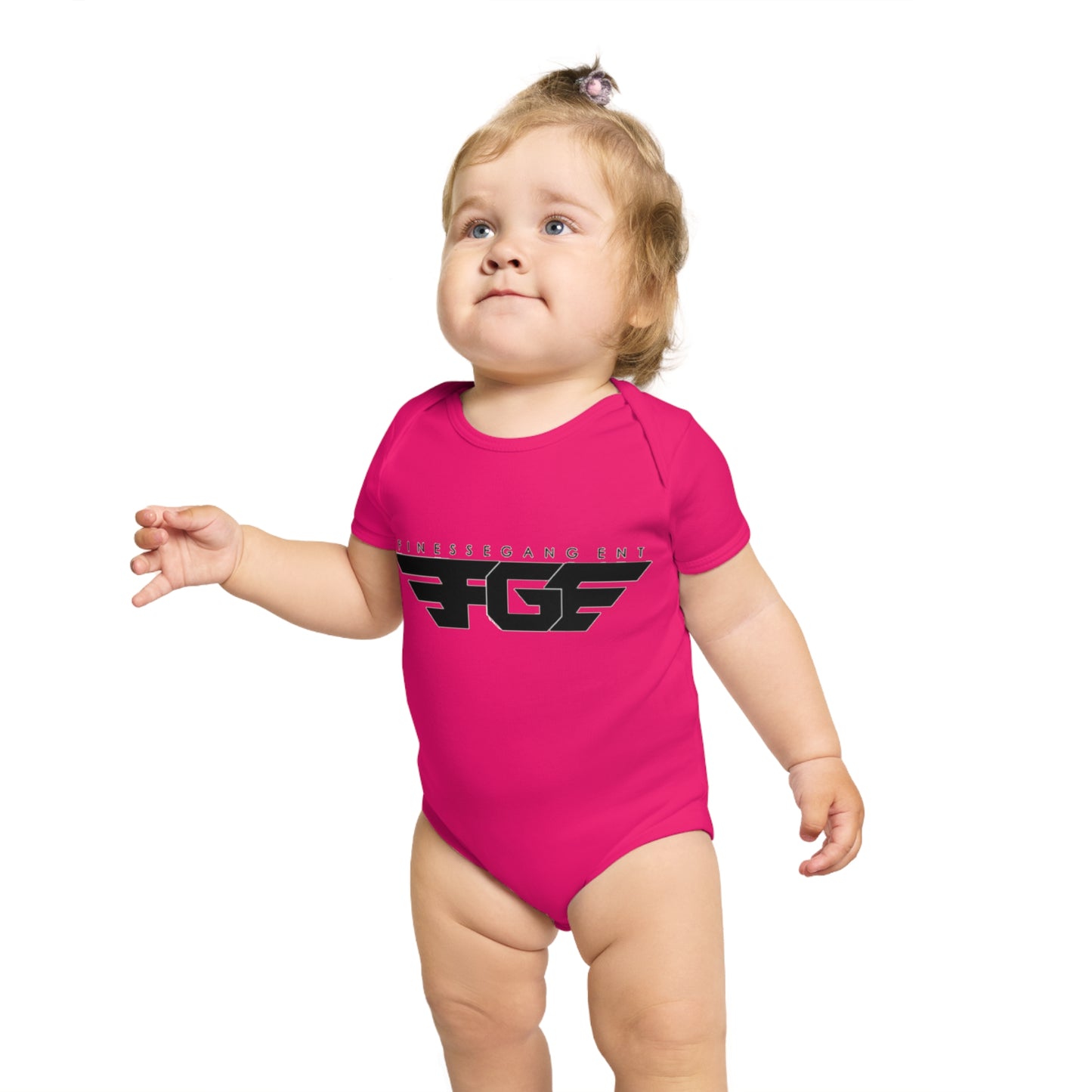Finesse Agent Short Sleeve Baby Bodysuit - Trendy Infant Apparel