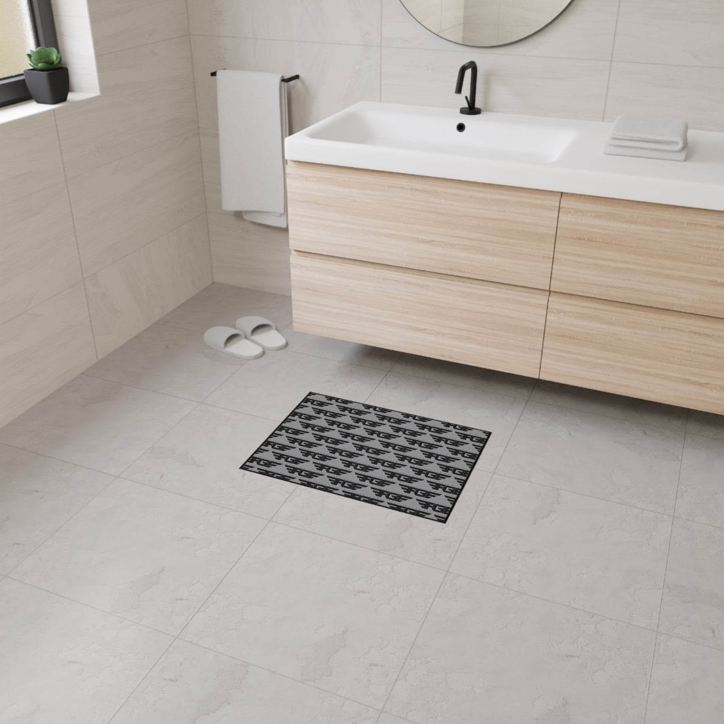 Stylish FGE Heavy Duty Floor Mat - Perfect for Home Decor, Entrance Mat, Kitchen Rug, Indoor Outdoor Use, Non-Slip Design