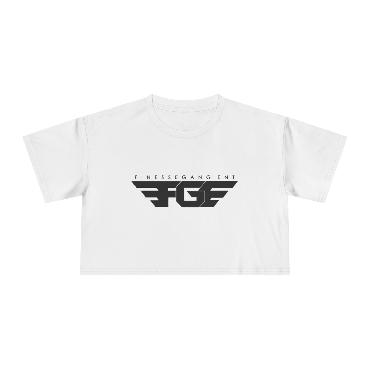 FGE Fitness Gang Women's Crop Tee, Trendy Workout Top, Gym Apparel, Casual Style, Fashionable Sportswear