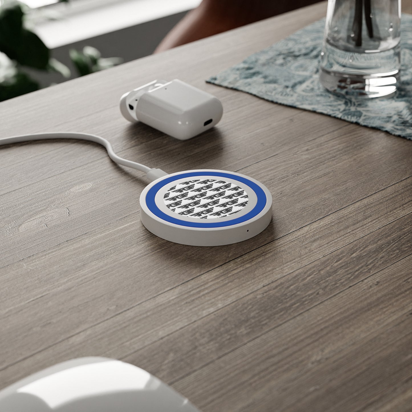 Wireless FGE Charging Pad - Modern Tech Decor, Stylish Gadget Accessory, Unique Gift for Tech Lovers, Desk Organization, Minimalist Home