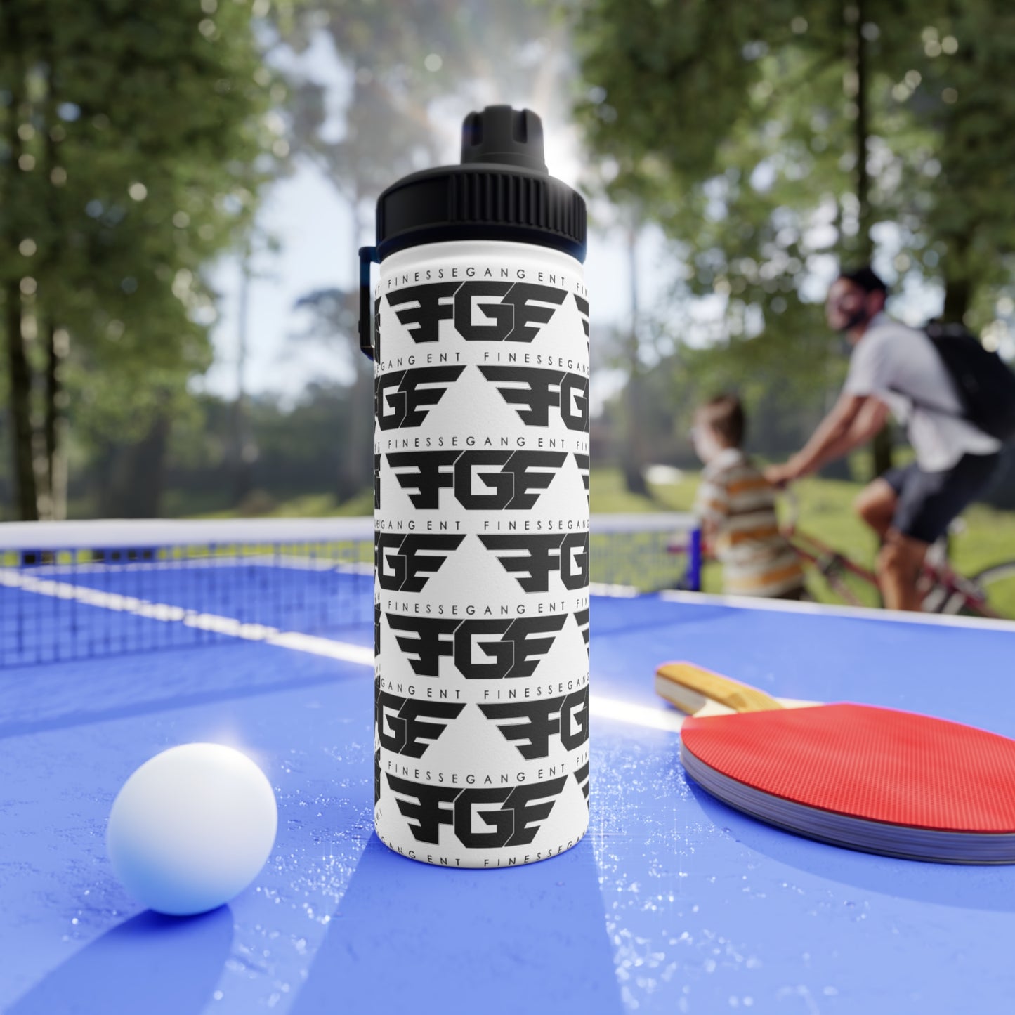 Fitness FGE Stainless Steel Water Bottle - Durable, Sleek, and Perfect for Sports, Hydration, Workout, Gym, Outdoor Activities