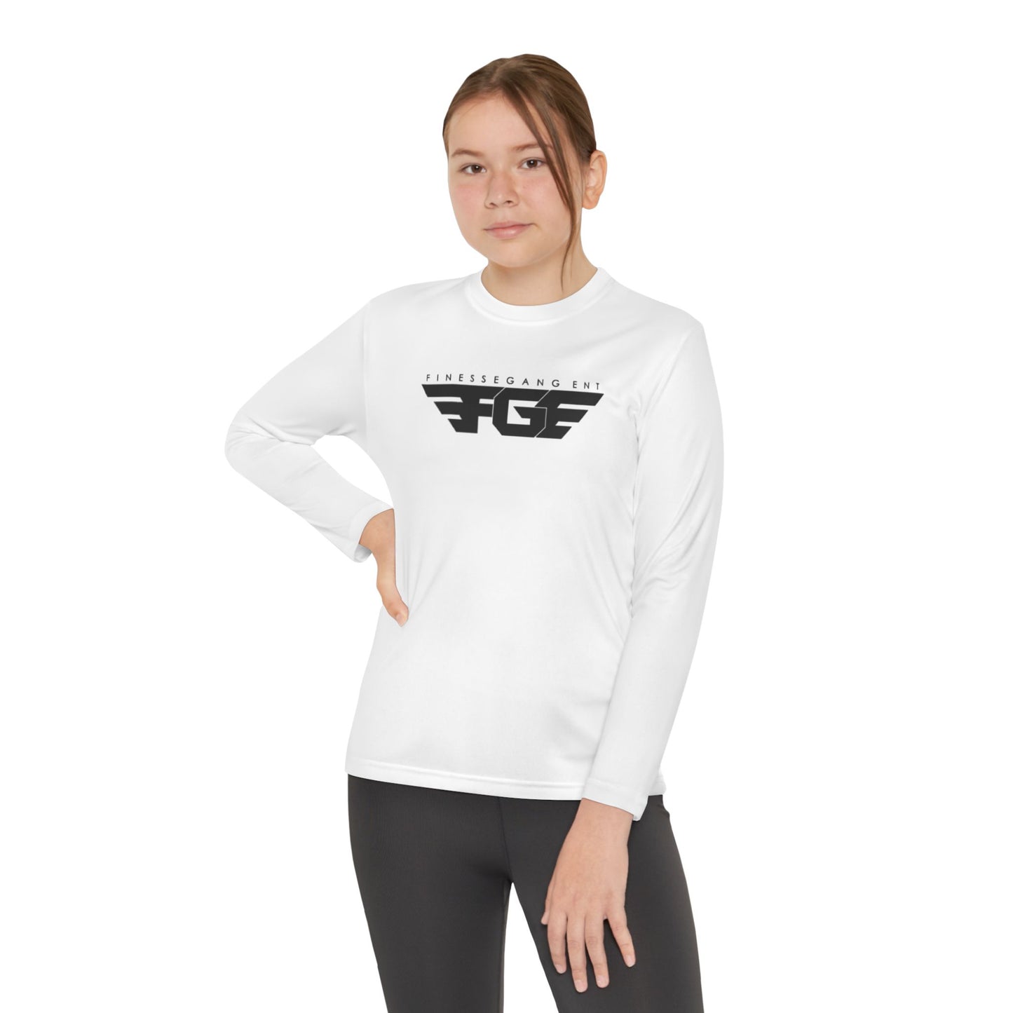 Youth FGE Long Sleeve Active Tee - Sportswear for Kids, Comfortable Athletic Shirt, Stylish Youth Tee for Team Events, Gift for Active Kids