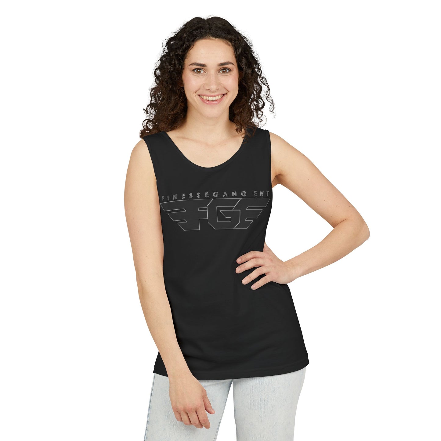 Trendy FGE Unisex Graphic Tank Top - Perfect for Summer, Casual Outings, Fitness, Parties, Gifts