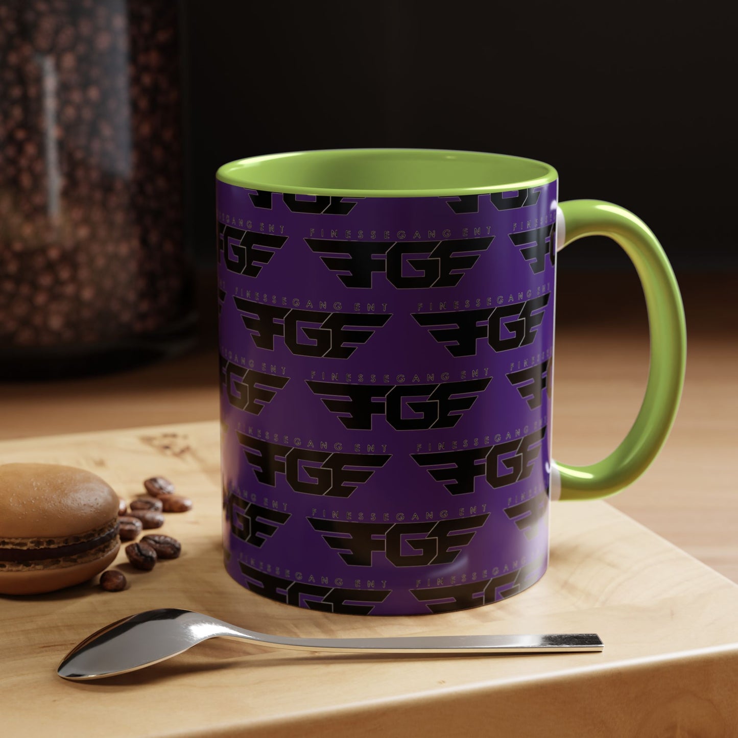 Funky Purple Accent Coffee Mug - Unique Gift for Coffee Lovers, Stylish Home Decor, Office Essential, Birthday Present, Empowering Vibes