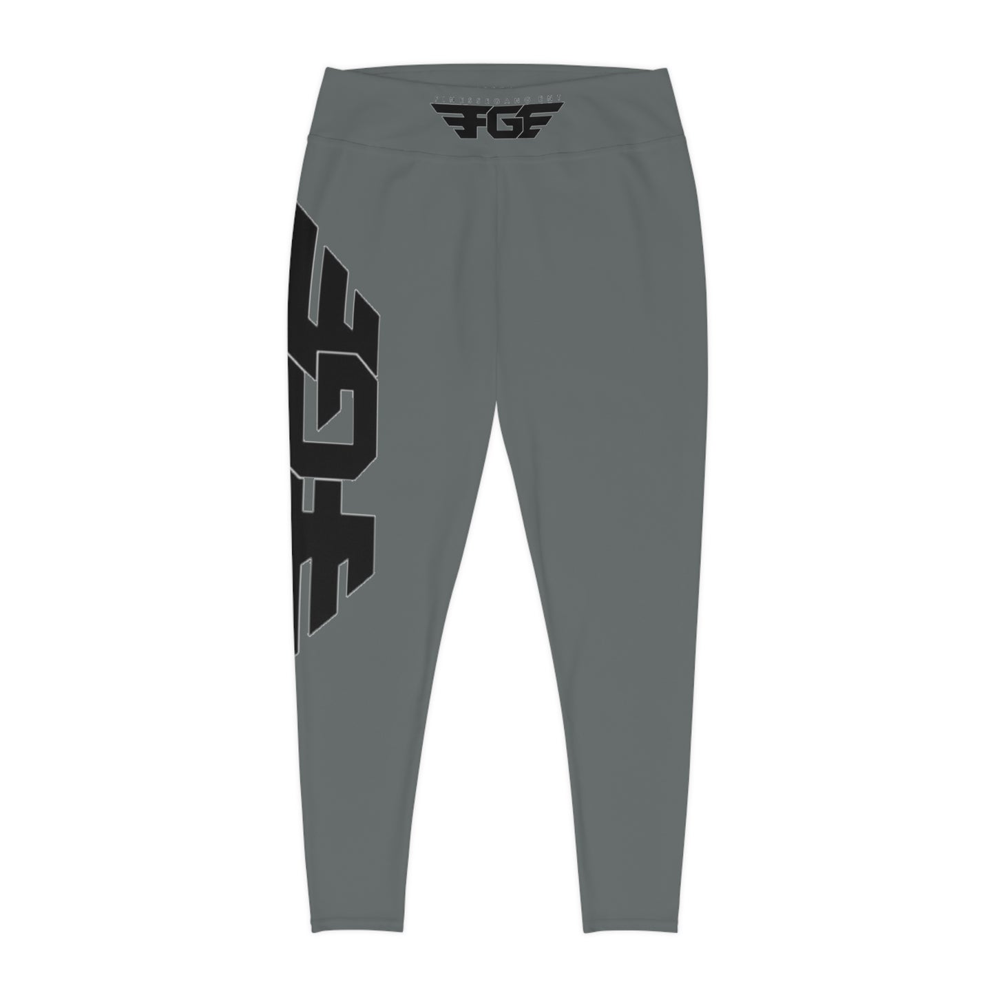 Chic Plus Size FGE Leggings, Stylish Activewear for Comfortable Workouts, Everyday Fashion Leggings, Plus Size Yoga Pants, Custom Print Leggings