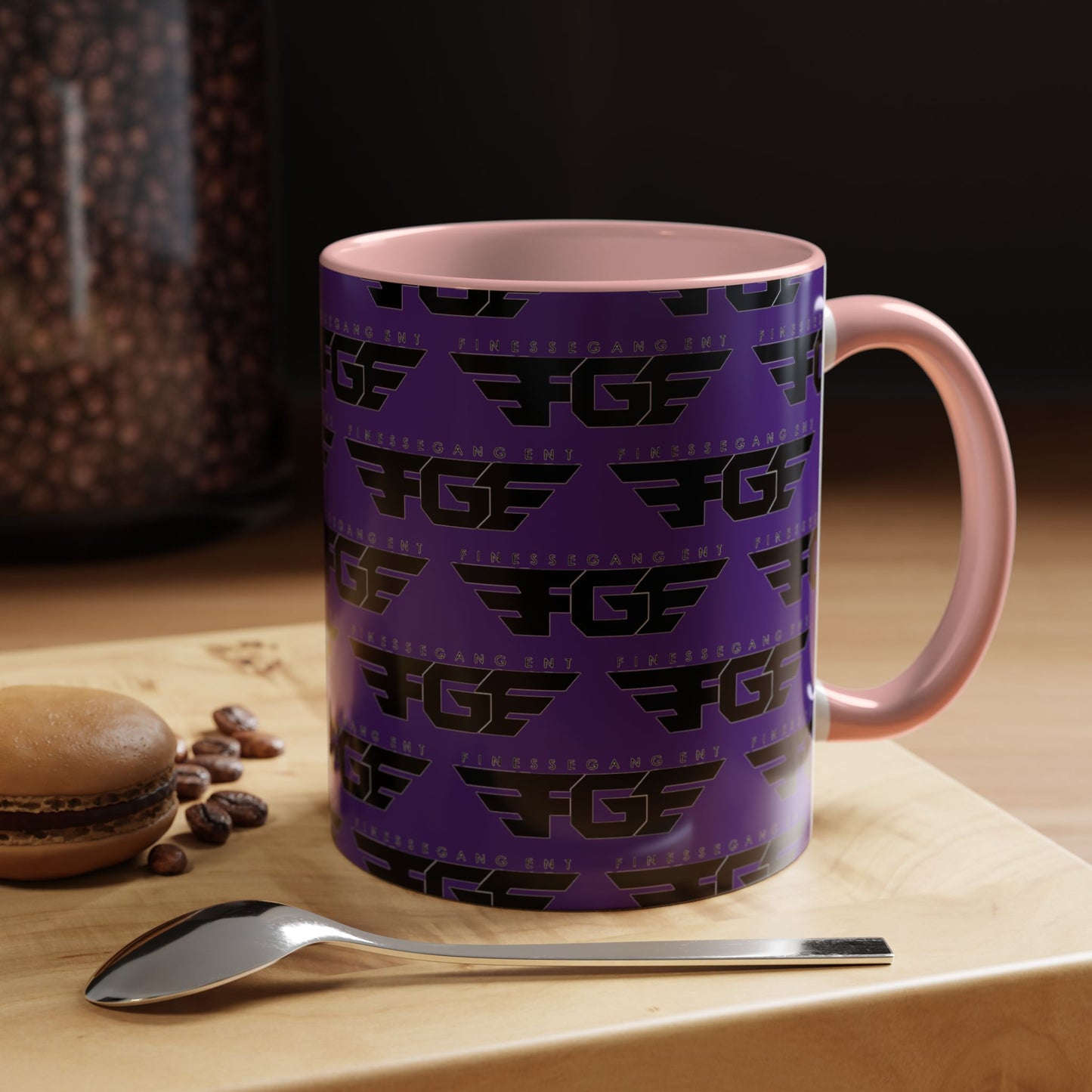 Funky Purple Accent Coffee Mug - Unique Gift for Coffee Lovers, Stylish Home Decor, Office Essential, Birthday Present, Empowering Vibes