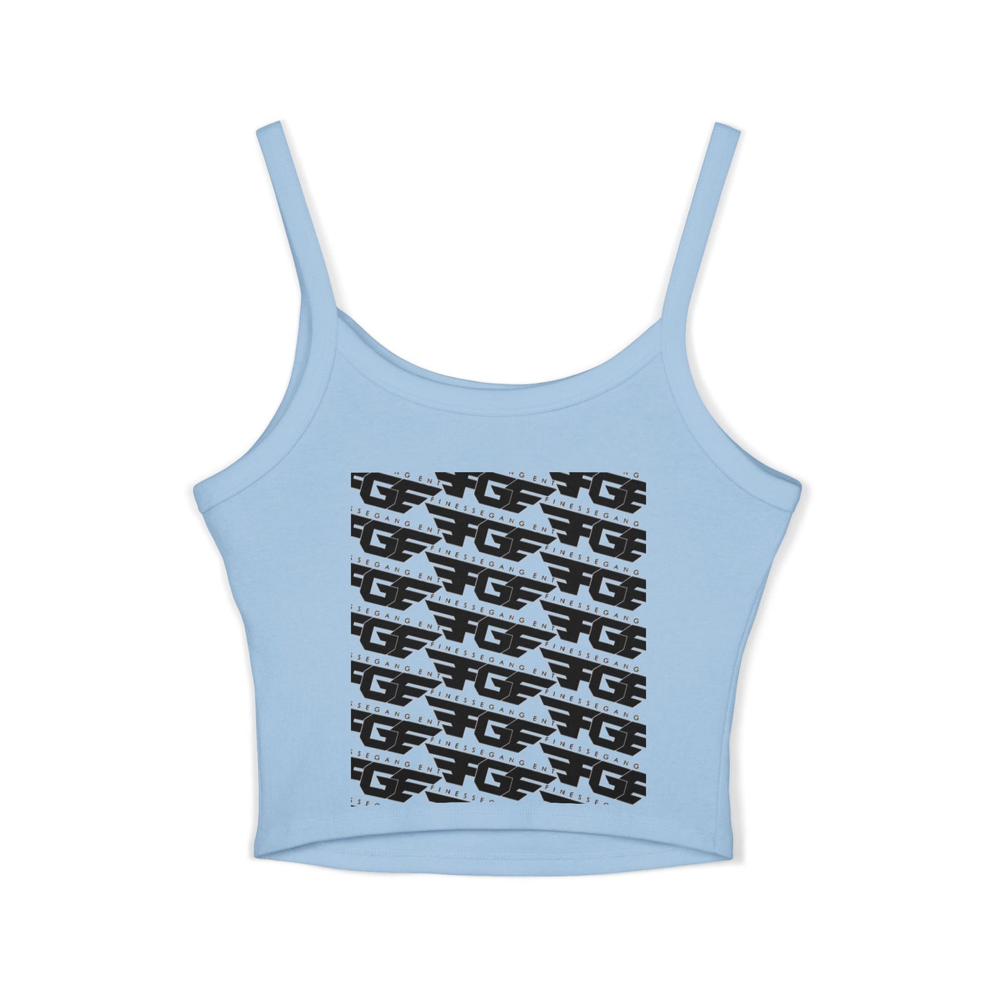 FGE Stylish Women's Spaghetti Strap Tank Top - Finessegagent Graphic Design