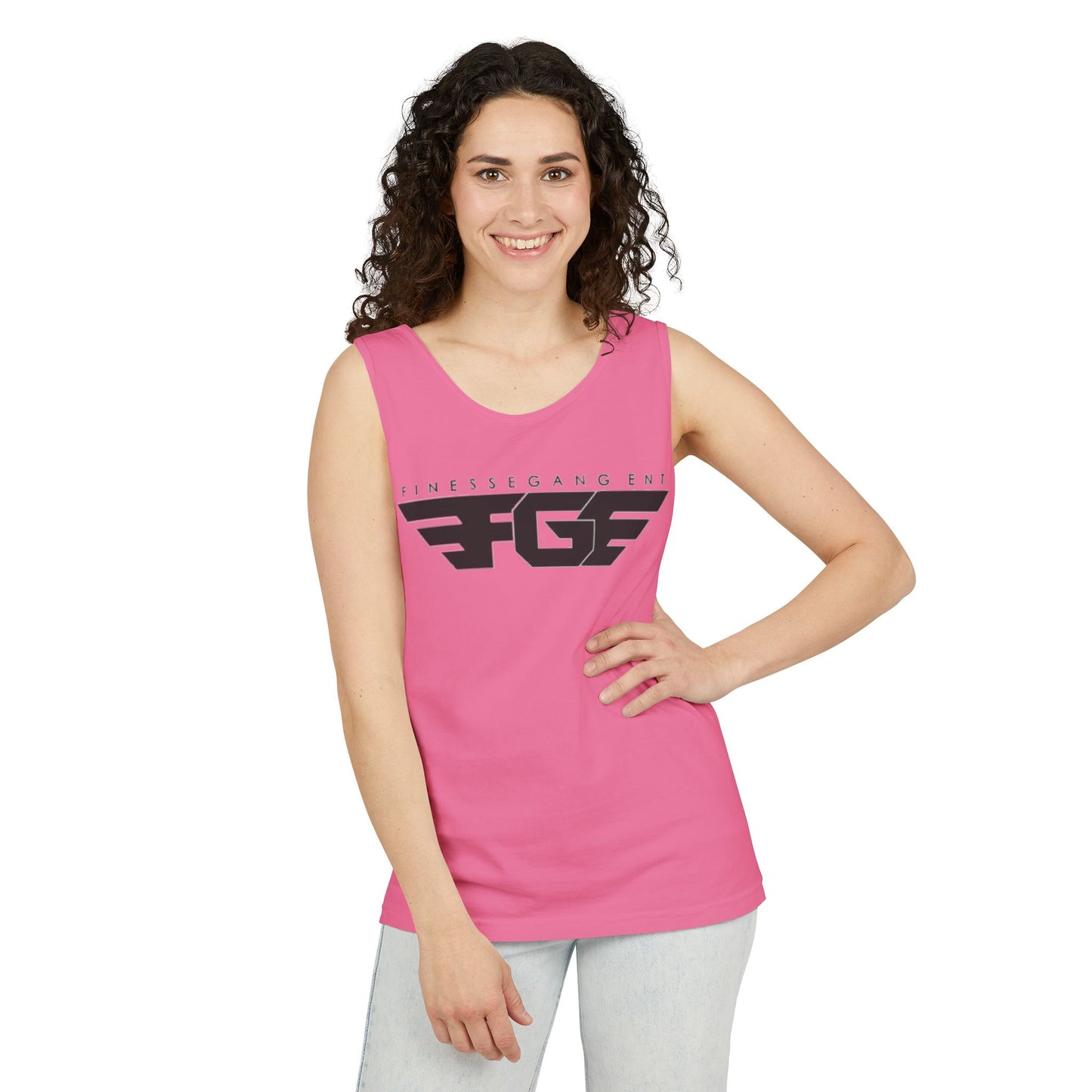 Trendy FGE Unisex Graphic Tank Top - Perfect for Summer, Casual Outings, Fitness, Parties, Gifts