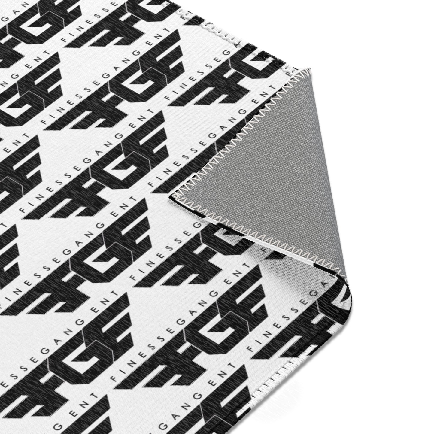 Modern FGE Geometric Area Rug, Chic Home Decor, Boho Rug, Living Room Accent, Black and White Rug, Stylish Floor Mat