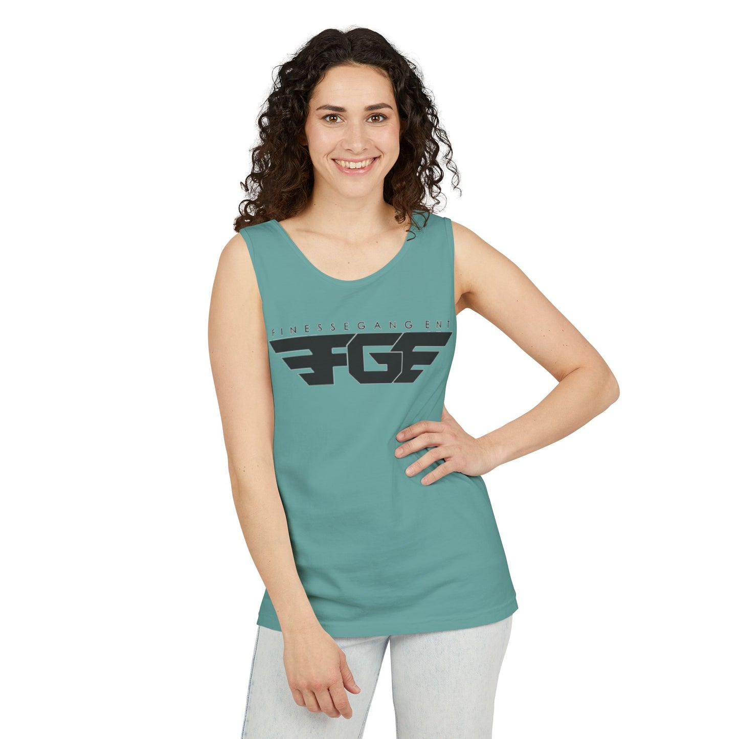 Trendy FGE Unisex Graphic Tank Top - Perfect for Summer, Casual Outings, Fitness, Parties, Gifts