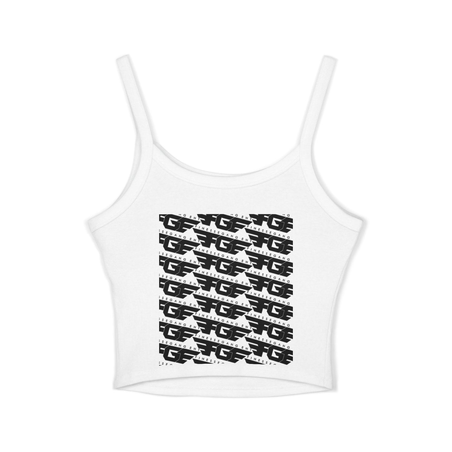 FGE Stylish Women's Spaghetti Strap Tank Top - Finessegagent Graphic Design