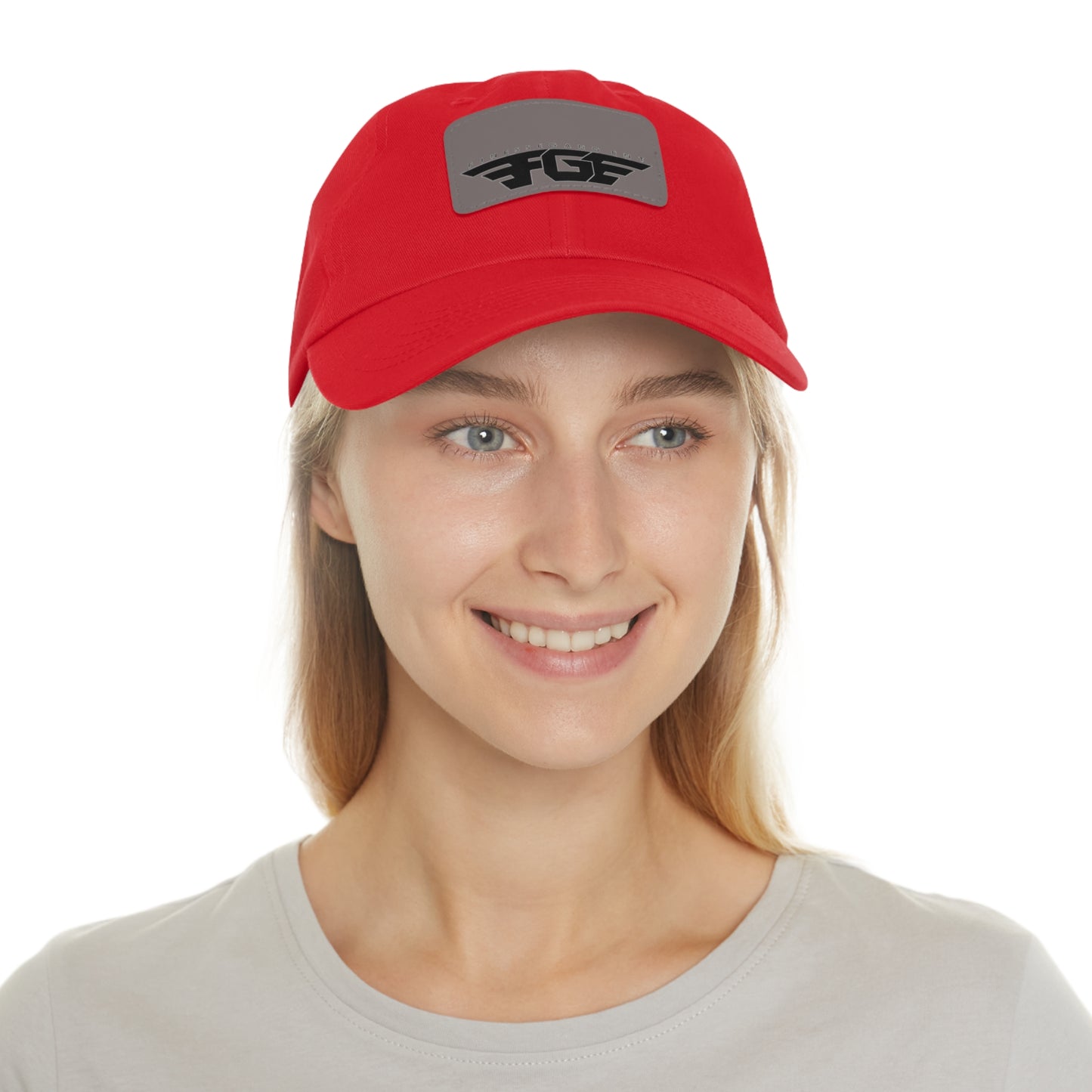 FGE Custom Leather Patch Dad Hat, Casual Cap, Stylish Dad Hat, Outdoor Hat, Perfect Gift for Dads, Father's Day Gift, Adjustable Cap