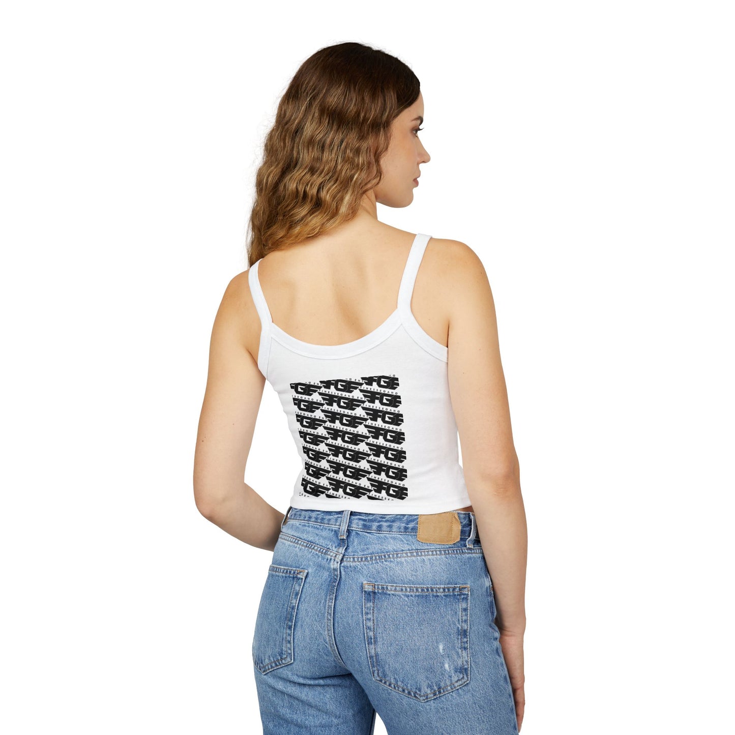 FGE Stylish Women's Spaghetti Strap Tank Top - Finessegagent Graphic Design