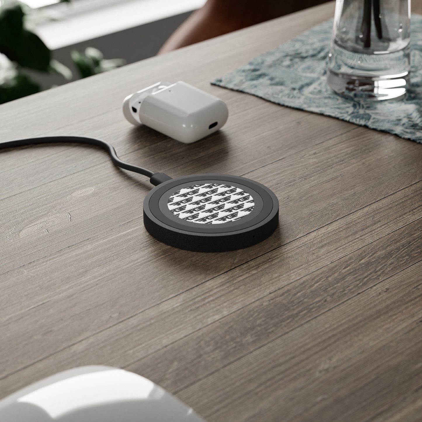 Wireless FGE Charging Pad - Modern Tech Decor, Stylish Gadget Accessory, Unique Gift for Tech Lovers, Desk Organization, Minimalist Home