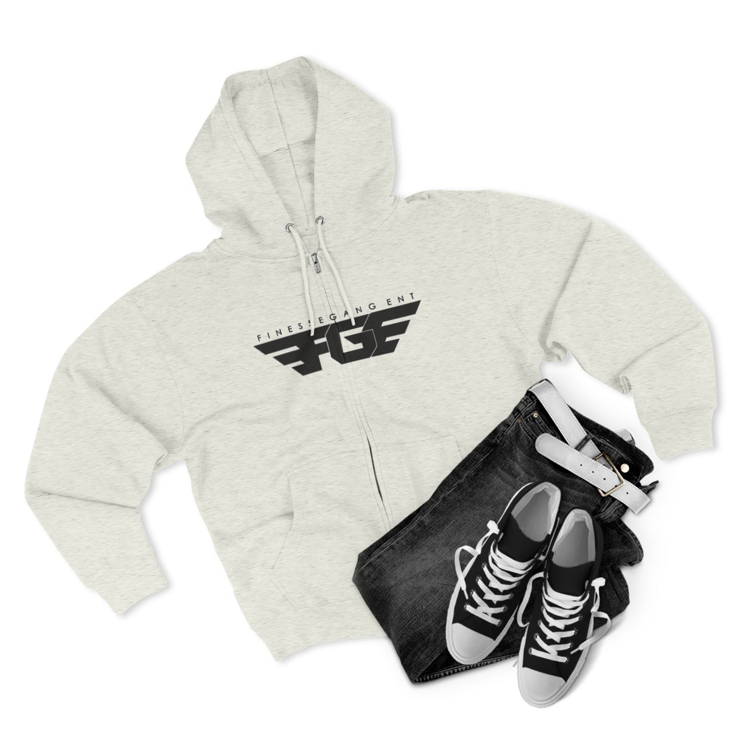FGE Stylish Zip Hoodie for Fitness Enthusiasts, Casual Wear, Gym Apparel, Gift for Athletes, Trendy Outerwear