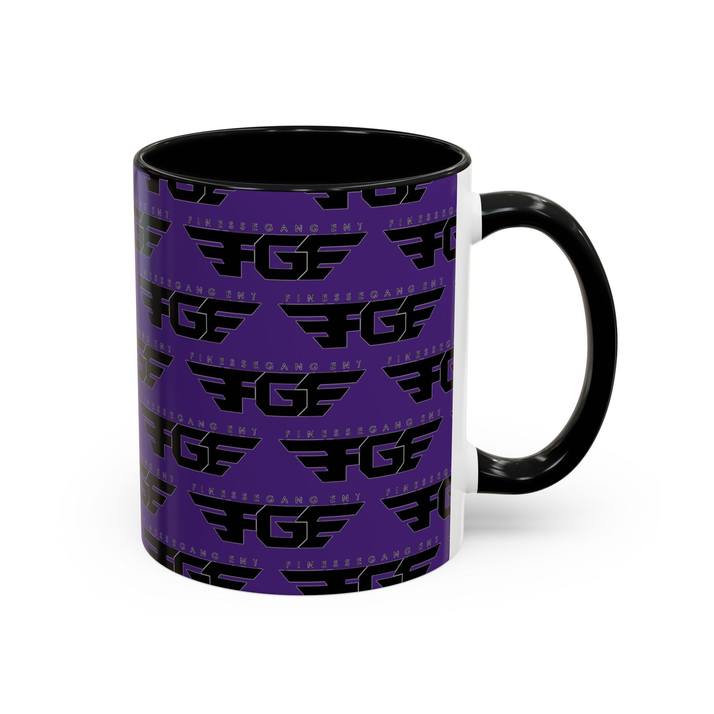 Funky Purple Accent Coffee Mug - Unique Gift for Coffee Lovers, Stylish Home Decor, Office Essential, Birthday Present, Empowering Vibes