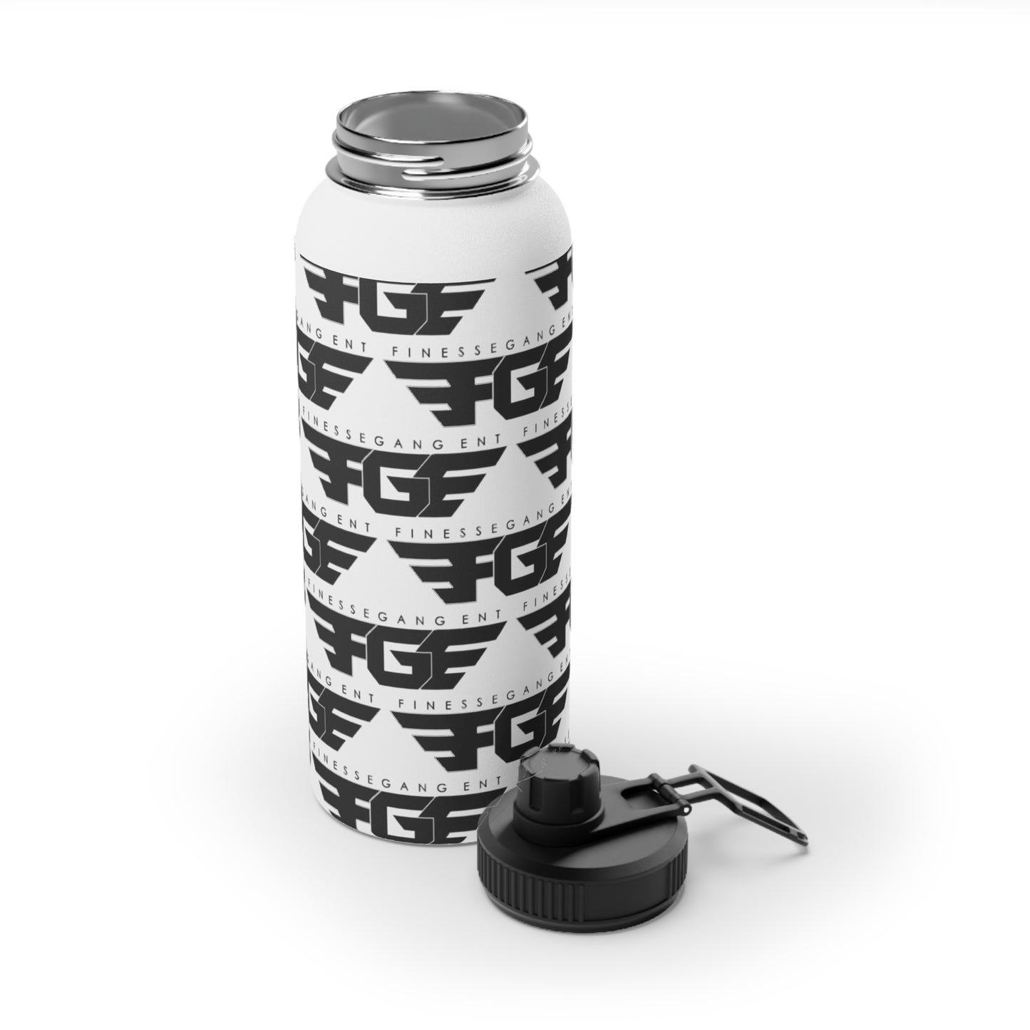 Fitness FGE Stainless Steel Water Bottle - Durable, Sleek, and Perfect for Sports, Hydration, Workout, Gym, Outdoor Activities