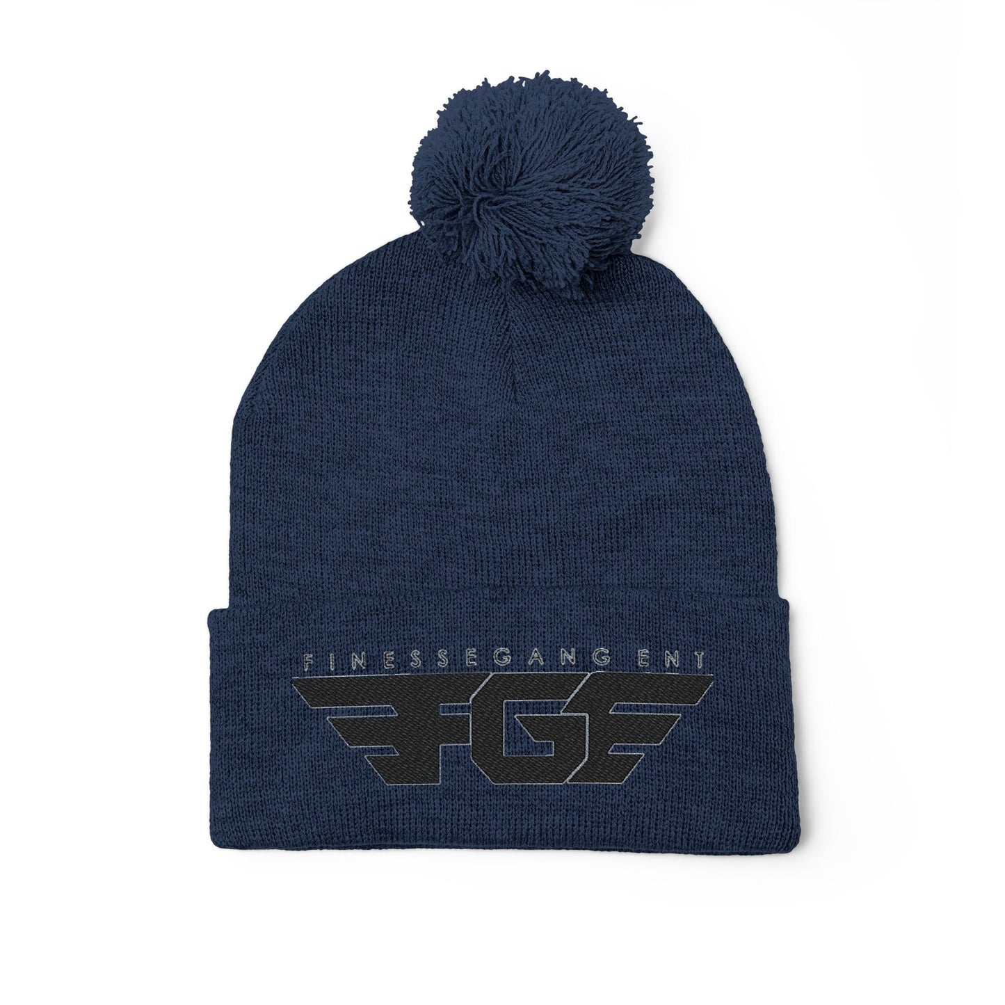 FGE Pom-Pom Knit Cap (Embroidery)