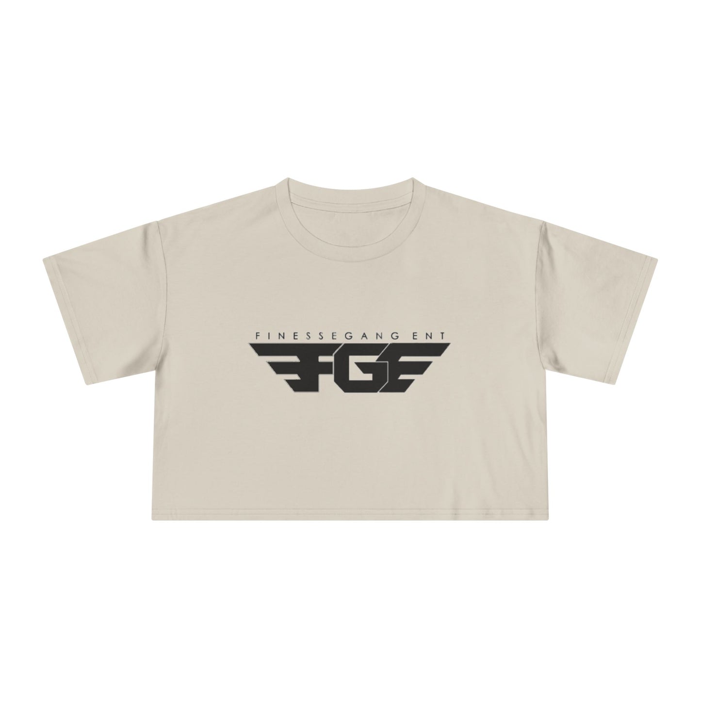 FGE Fitness Gang Women's Crop Tee, Trendy Workout Top, Gym Apparel, Casual Style, Fashionable Sportswear