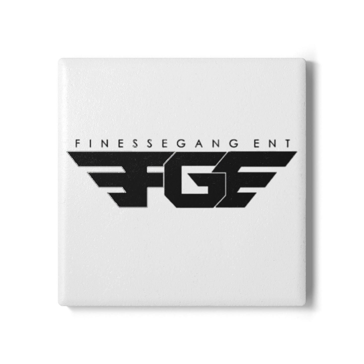 Stylish FGE Ceramic Coaster Set - Finessegang FGF Design, Home Decor, Drinkware, Gift for Friends, Party Essential