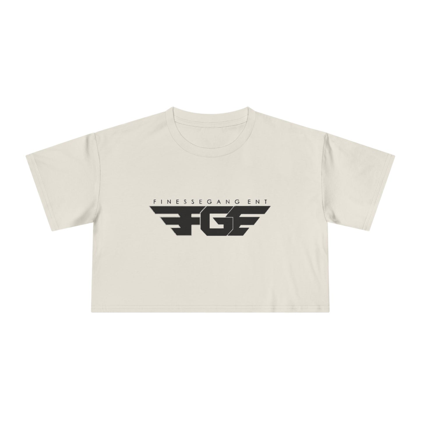 FGE Fitness Gang Women's Crop Tee, Trendy Workout Top, Gym Apparel, Casual Style, Fashionable Sportswear