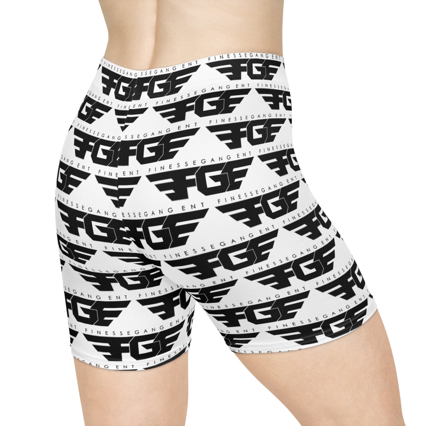 Trendy FGE Women's Biker Shorts, Stylish Activewear, Fitness Apparel, Lounge Shorts, Workout Gear