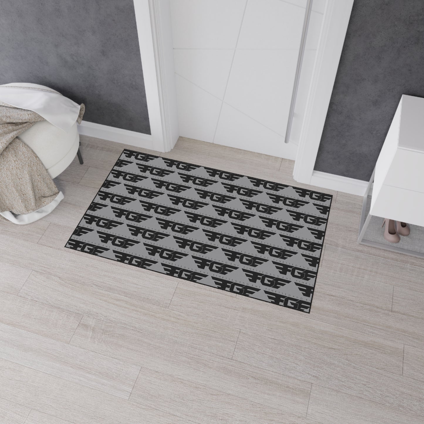 Stylish FGE Heavy Duty Floor Mat - Perfect for Home Decor, Entrance Mat, Kitchen Rug, Indoor Outdoor Use, Non-Slip Design
