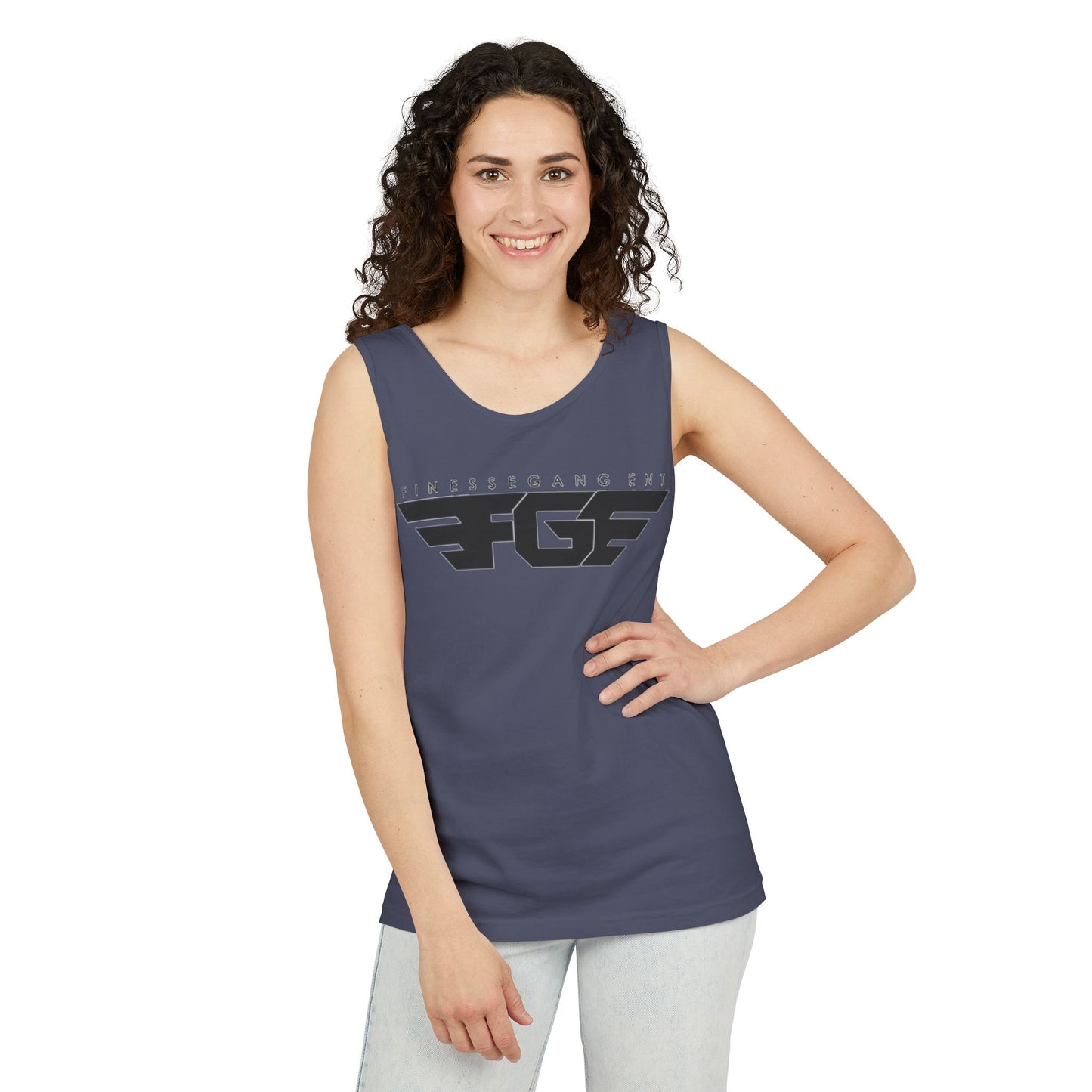 Trendy FGE Unisex Graphic Tank Top - Perfect for Summer, Casual Outings, Fitness, Parties, Gifts