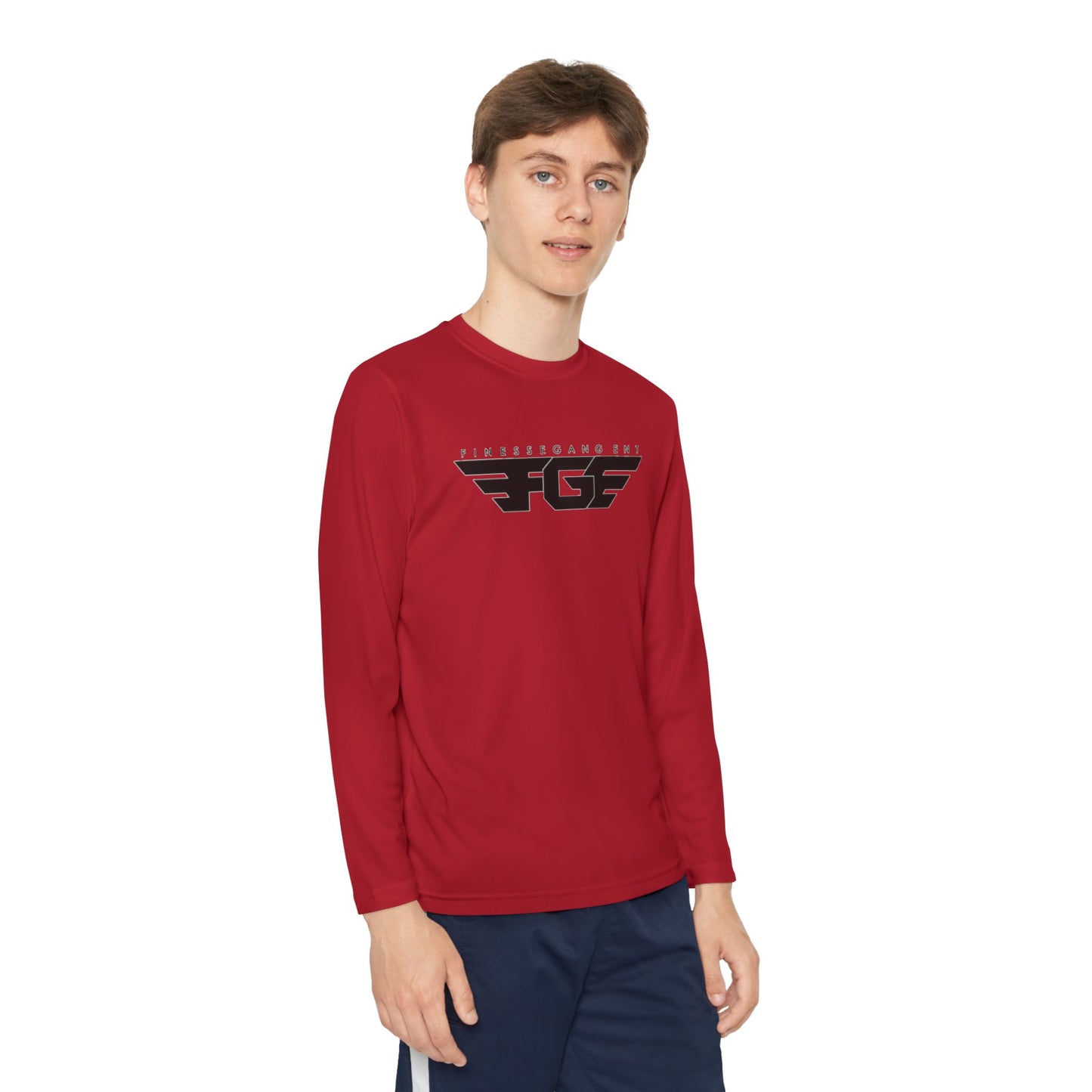 Youth FGE Long Sleeve Active Tee - Sportswear for Kids, Comfortable Athletic Shirt, Stylish Youth Tee for Team Events, Gift for Active Kids