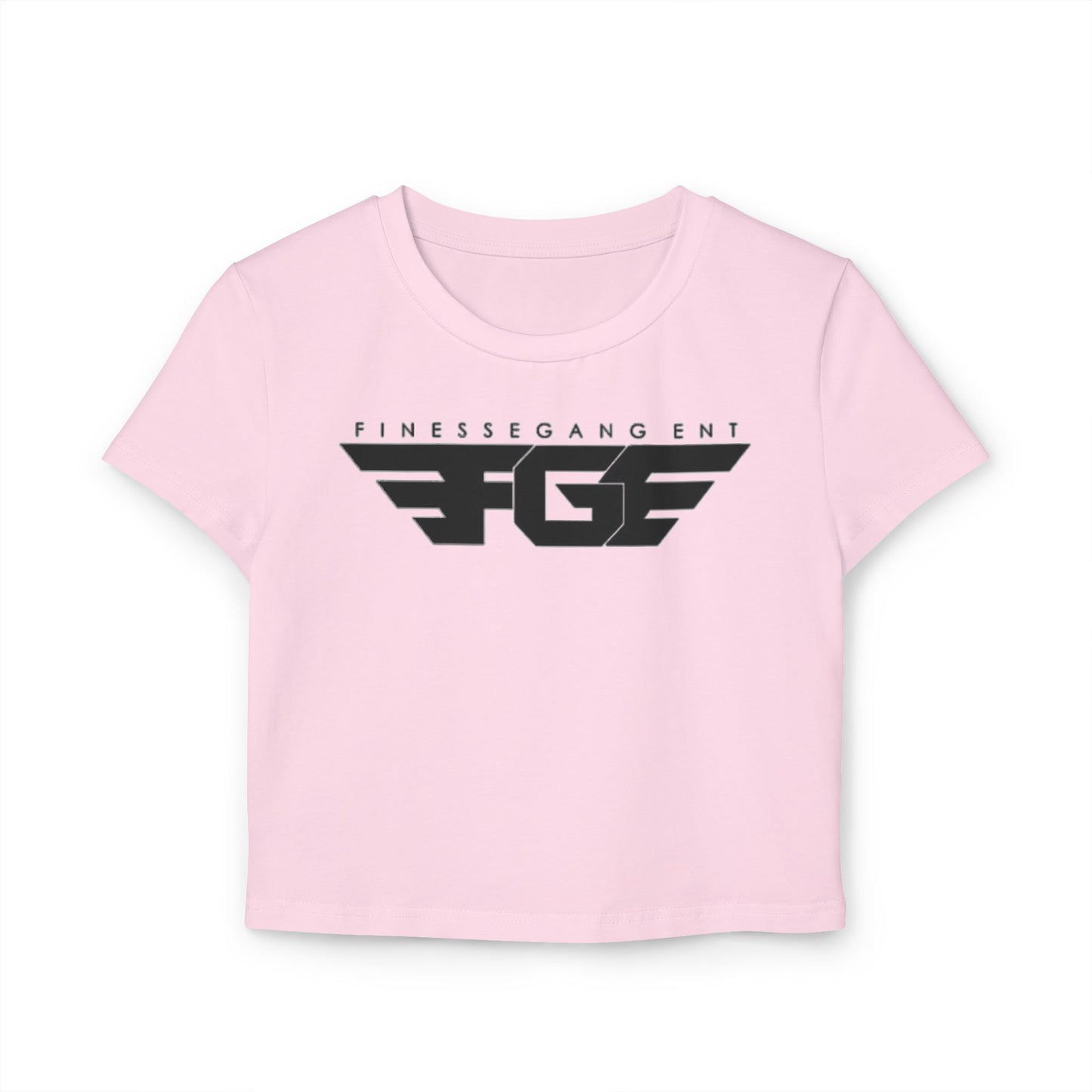 Stylish Women's Baby Tee with Fitness Gang Logo - Trendy Crop Top for Gym Lovers, Casual Wear, Workout Apparel, Fitness Gift