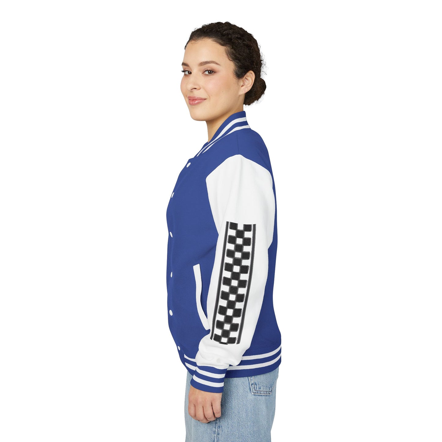 Stylish FGE Unisex Heavyweight Letterman Jacket with Bold Pattern - Perfect for Sports Fans, Casual Wear, College Events, Gifts & Celebrations