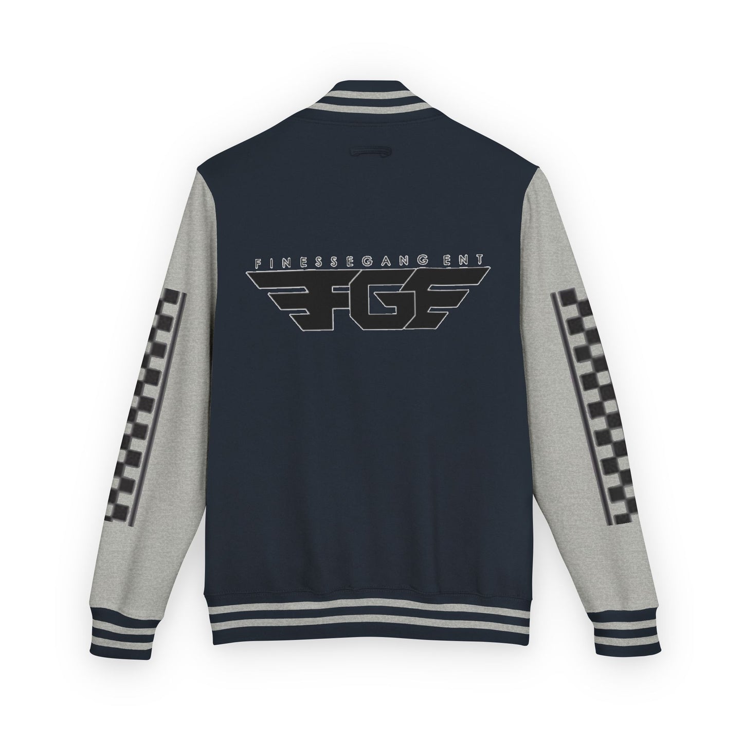 Stylish FGE Unisex Heavyweight Letterman Jacket with Bold Pattern - Perfect for Sports Fans, Casual Wear, College Events, Gifts & Celebrations